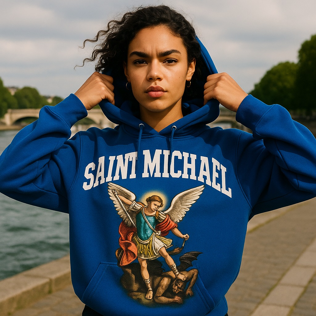 Unlock Heaven-Level Streetwear with Our Saint Michael Hoodie Collection