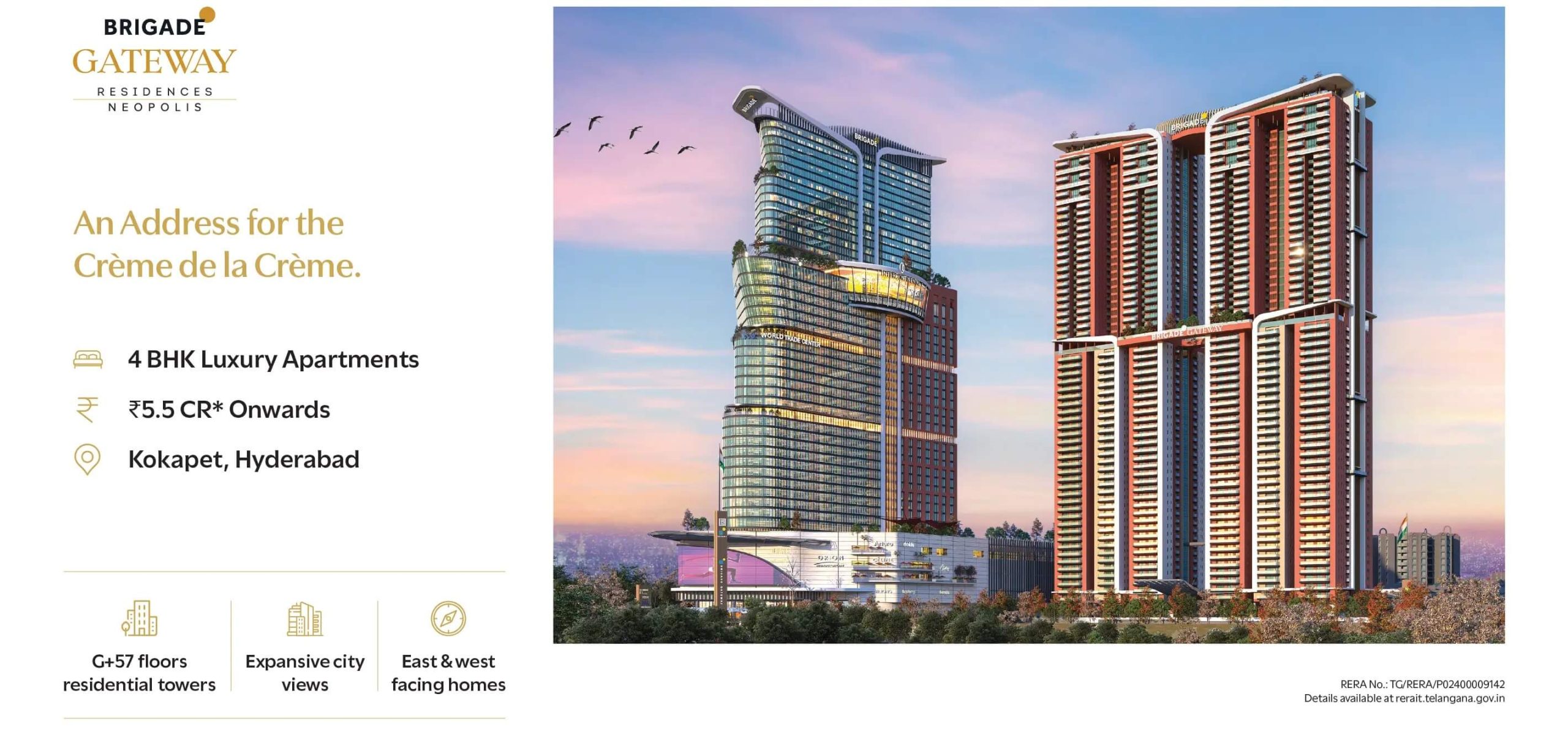 Brigade Gateway Neopolis – Redefining Modern Living in Hyderabad