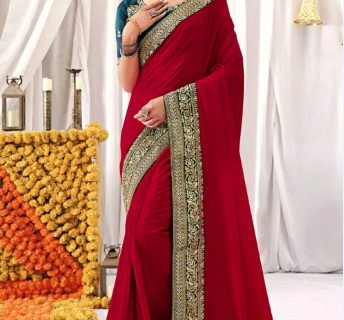 dark-red-saree